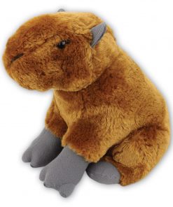 Sitting Capybara Soft Toy with Beans – 21cm Plush Figure