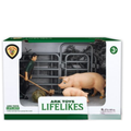 Ark Toys Medium Farm Set with Farmer & Pigs Lifelikes – 5 Piece