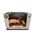 Ark Toys Pig & Piglet Play Set with Hay Bale