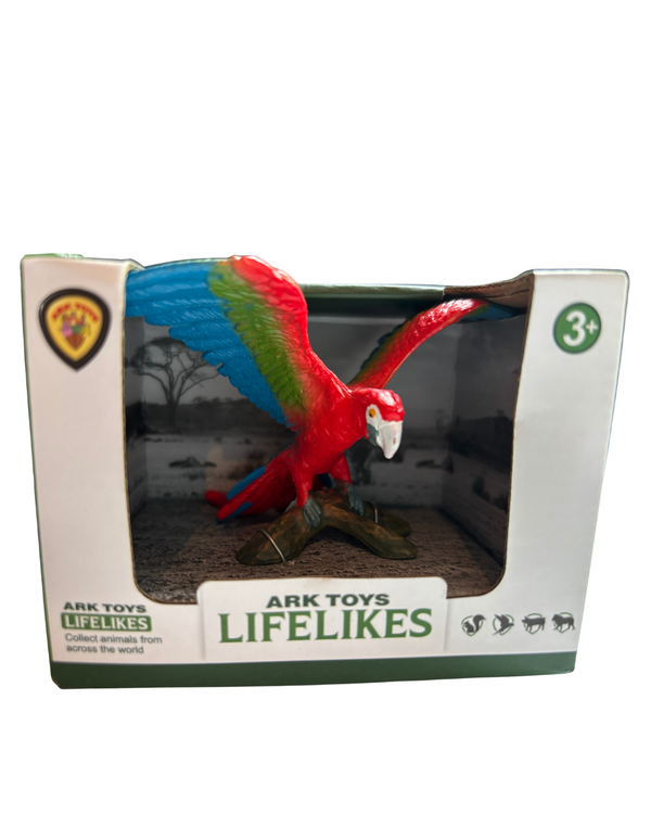 Ark Toys Lifelikes Red Green Blue Parrot
