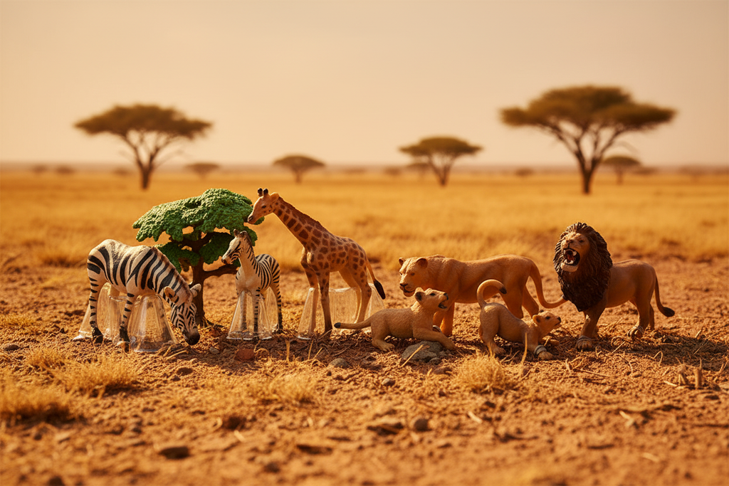 Large Wildlife Safari Set Lifelikes